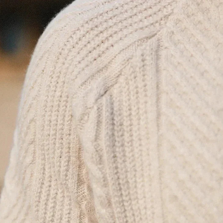 Javier – Eleganter Kaschmir Herren Strickpullover mit Polokragen