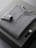 Mateo – Herren Feinstrickpullover Mit Reißverschlusskragen