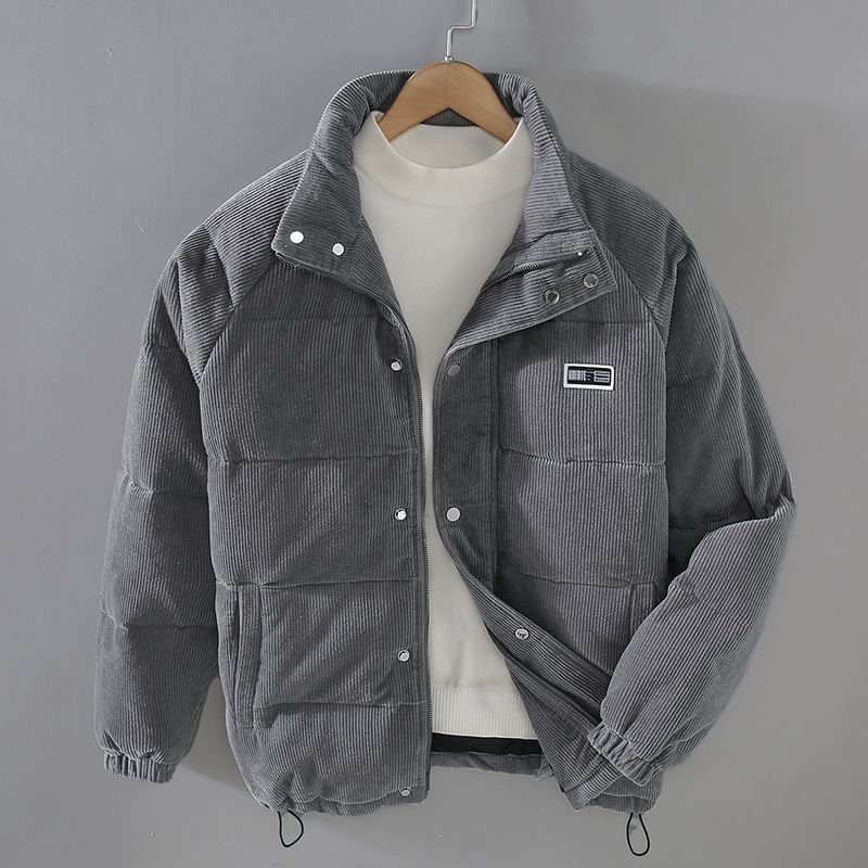 Dominik – Gestepptes Cord-Pufferjacke-Modell für Herren