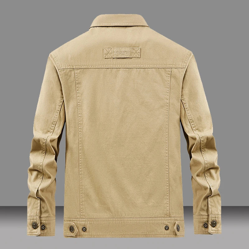 Erik – Herren-Outdoorjacke mit Robuster Canvas-Struktur