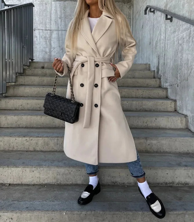 Layla – Eleganter Langmantel für Damen