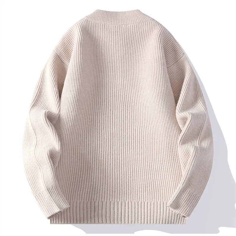 Finn – Herren-Strickjacke mit Modernem Reißverschlussdesign