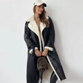 Luna | Lange klassische Jacke mit Fleece Fütterung und Teddykragen Zendoo.de