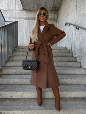 Layla – Eleganter Langmantel für Damen