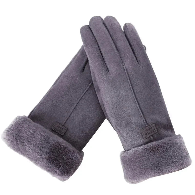 Damen Winterhandschuhe – Warme Touchscreen Thermo-Handschuhe mit Fleece-Futter | Winddichte Weiche Handschuhe für Outdoor & Wandern Kaufschwan®
