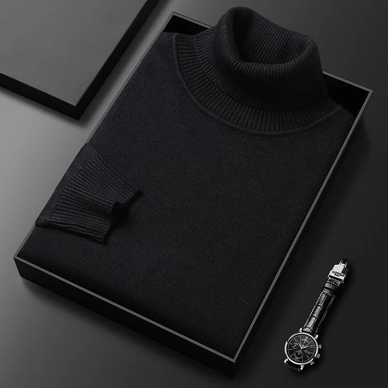 Felix – Feinstrick-Rollkragenpullover für Herren