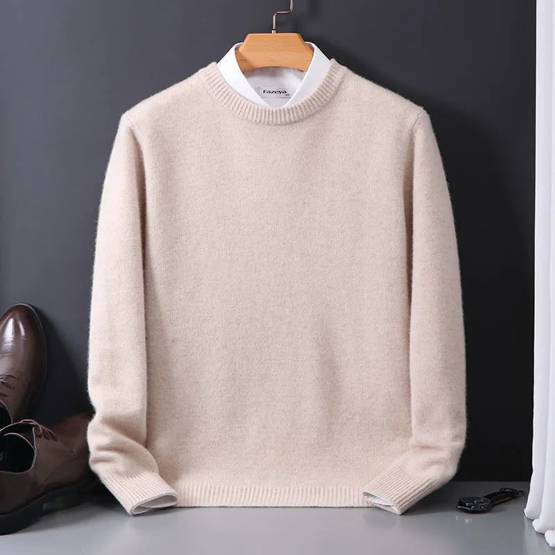 Mark - Herren Pullover Strickpullover Rundhals Wintermode