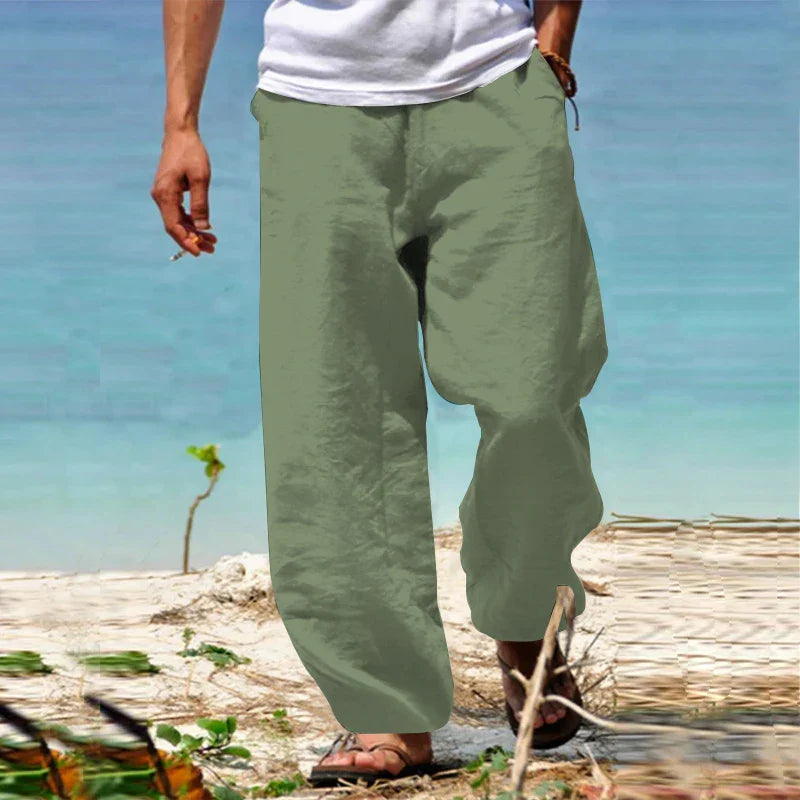 Milan - Herren Freizeithose mit weitem Schnitt und leichtem Stoff