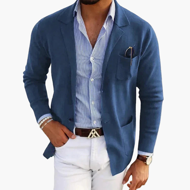 Eleganter Herrenblazer im Slim-Fit mit Ein-Knopf-Verschluss - J&B - 1 - Annoboutique