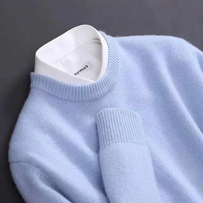 Matteo - Herren Feinstrickpullover mit Rundhalsausschnitt