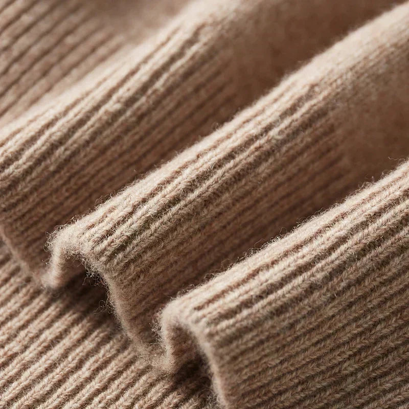 Mateo – Herren Feinstrickpullover Mit Reißverschlusskragen