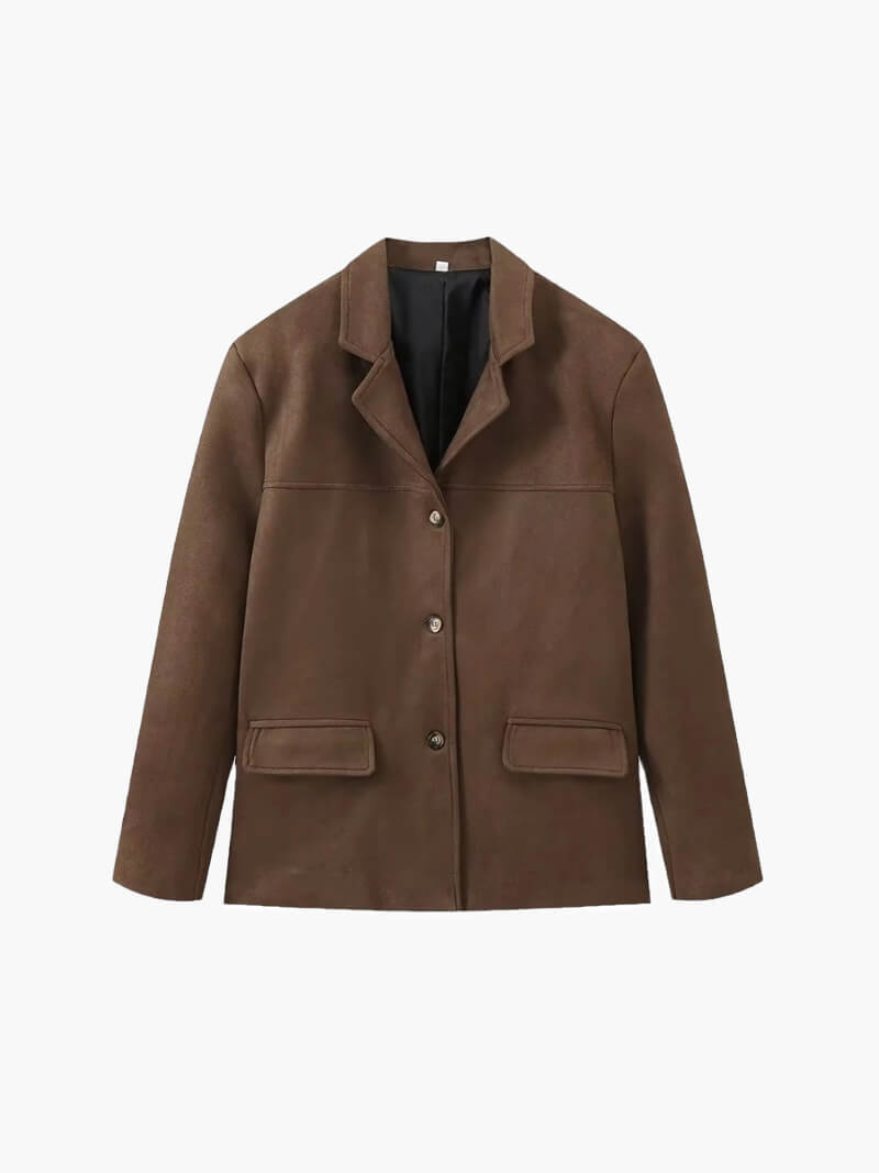 Aurelia - Damen Jacke in Wildleder-Optik