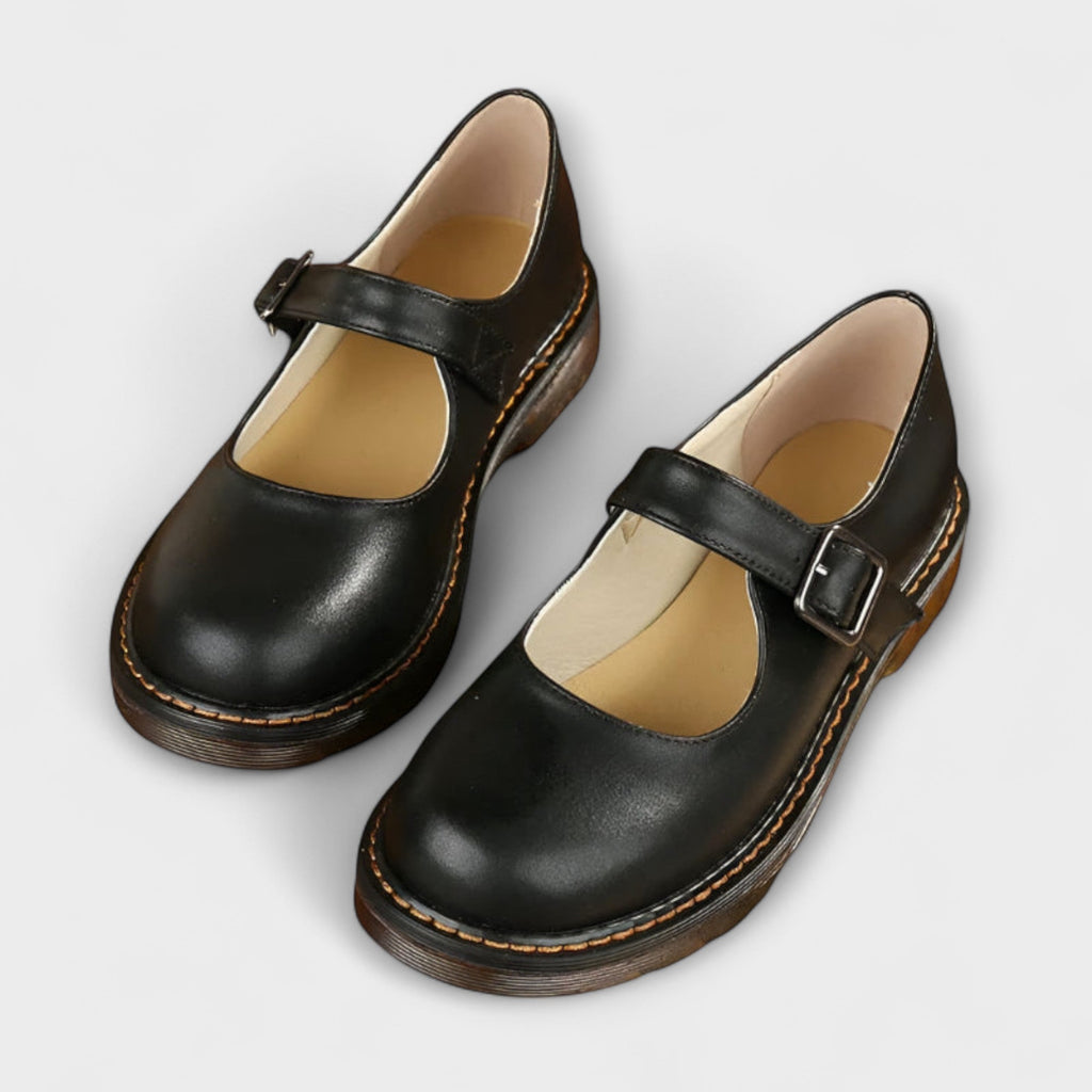 Greta – Damen Mary Jane Schuhe mit Riemen und klassischer Silhouett