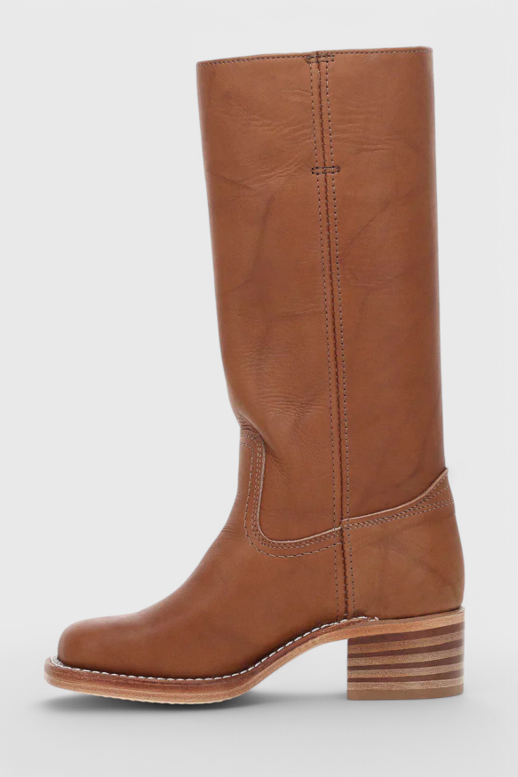 Mila – Klassische Damen Stiefel mit Blockabsatz