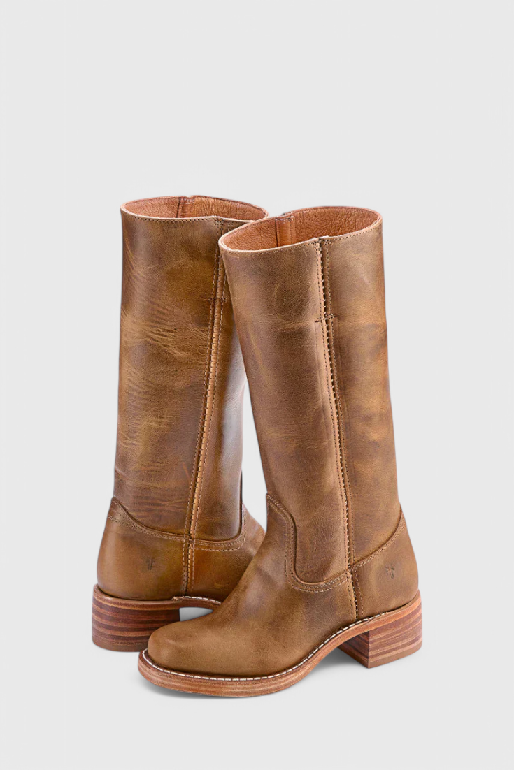 Mila – Klassische Damen Stiefel mit Blockabsatz