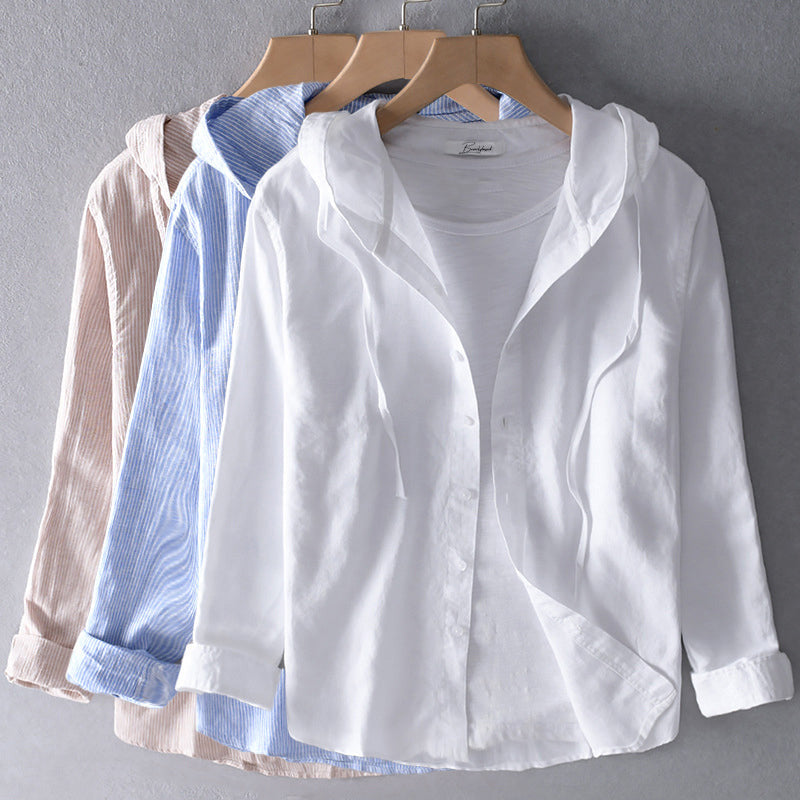 Sina – Leichte Damenjacke mit Kapuze und Knopfleiste