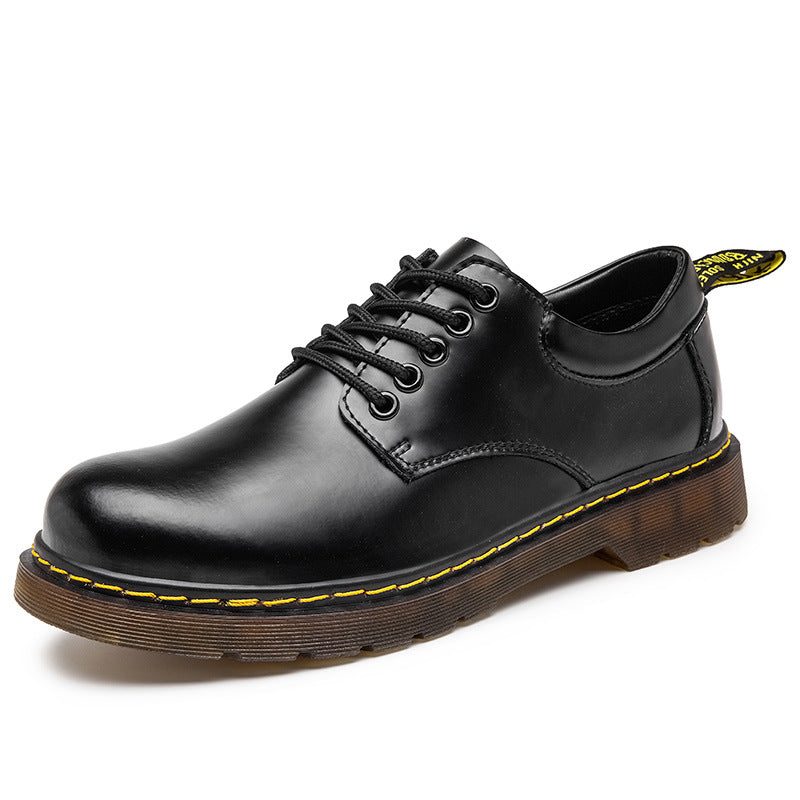 Leon - Herren Leder Halbschuhe mit Schnürung und robuster Sohle