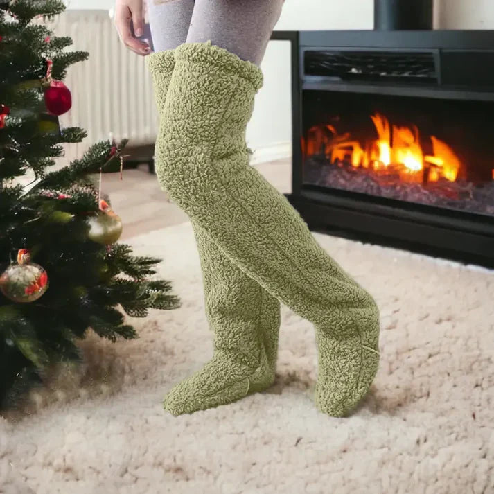 Lily – Flauschige Winter-Überziehstiefel Damen