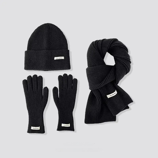Aitana – Winterliches Damen Accessoire-Set mit Mütze, Schal und Handschuhen
