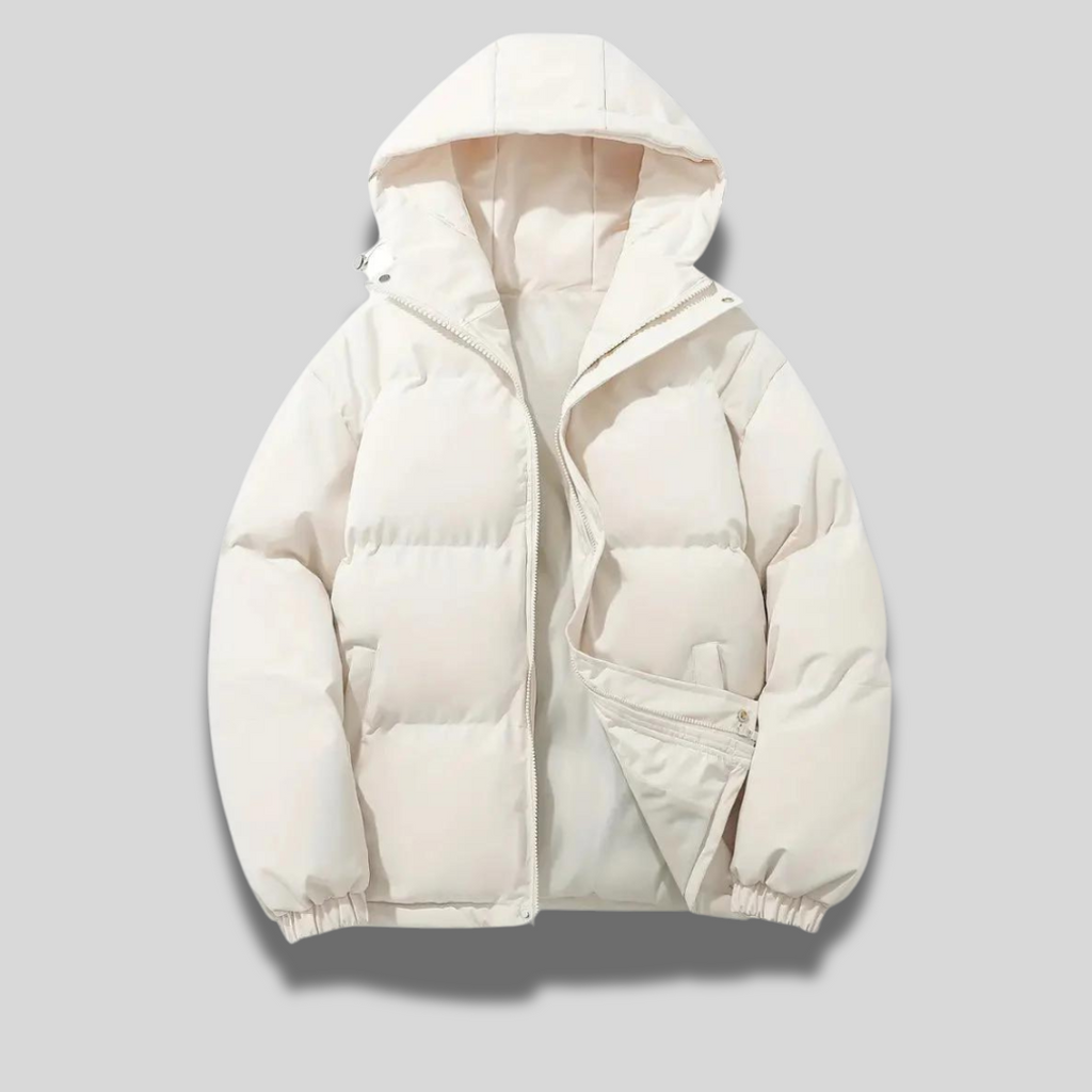 Milan - Herren Winterjacke mit Kapuze und Reißverschluss