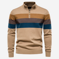 Jonas – Herren Strickpullover mit Reißverschlusskragen