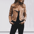 Laura – Kurze Bikerjacke mit Reverskragen
