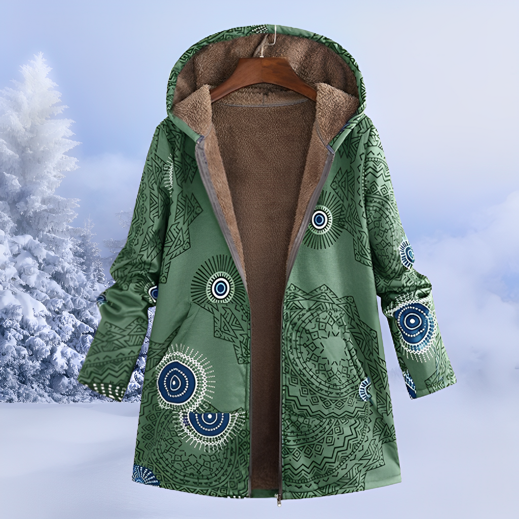 Aria – Warm gefütterte Winter-Kapuzenjacke für Damen