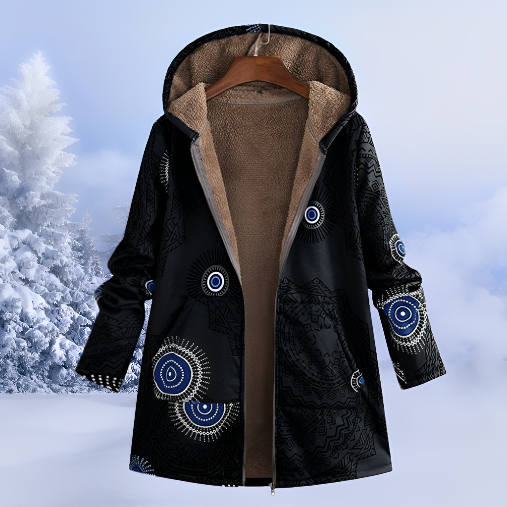 Aria – Warm gefütterte Winter-Kapuzenjacke für Damen