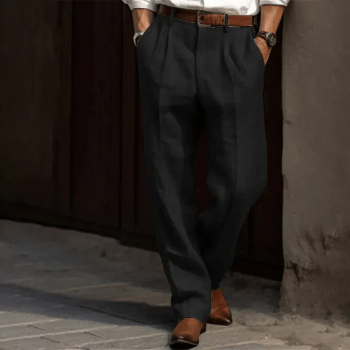 Adrian - Lange Leinenhose für Herren