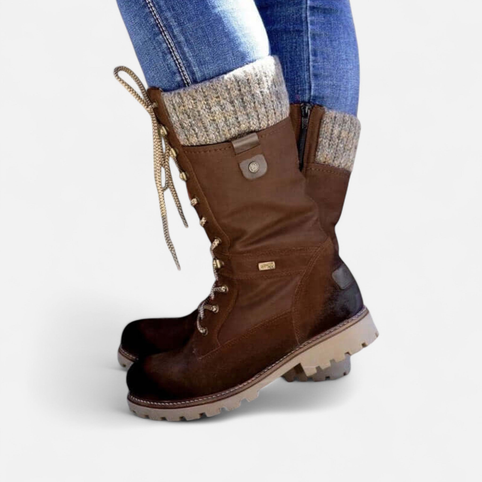 Laura – Robuste Damen Schnürstiefel mit warmem Innenabschluss