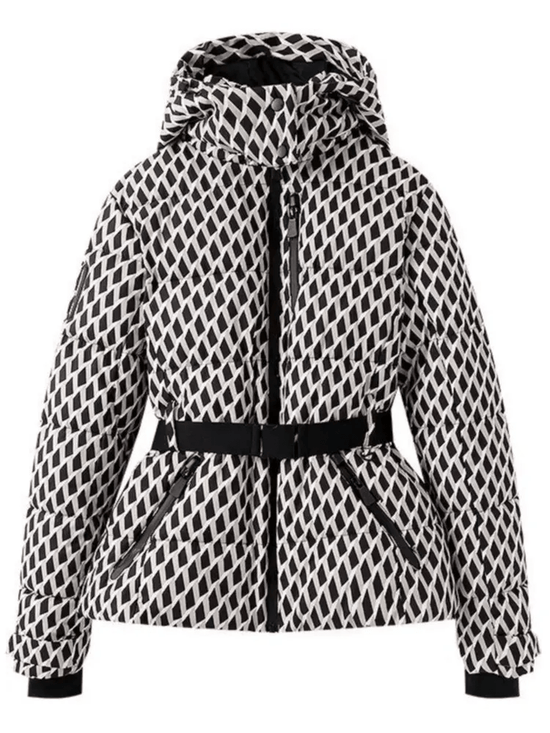 Alma – Damen Stepp Skijacke Mit Gürtel