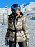 Alma – Damen Stepp Skijacke Mit Gürtel