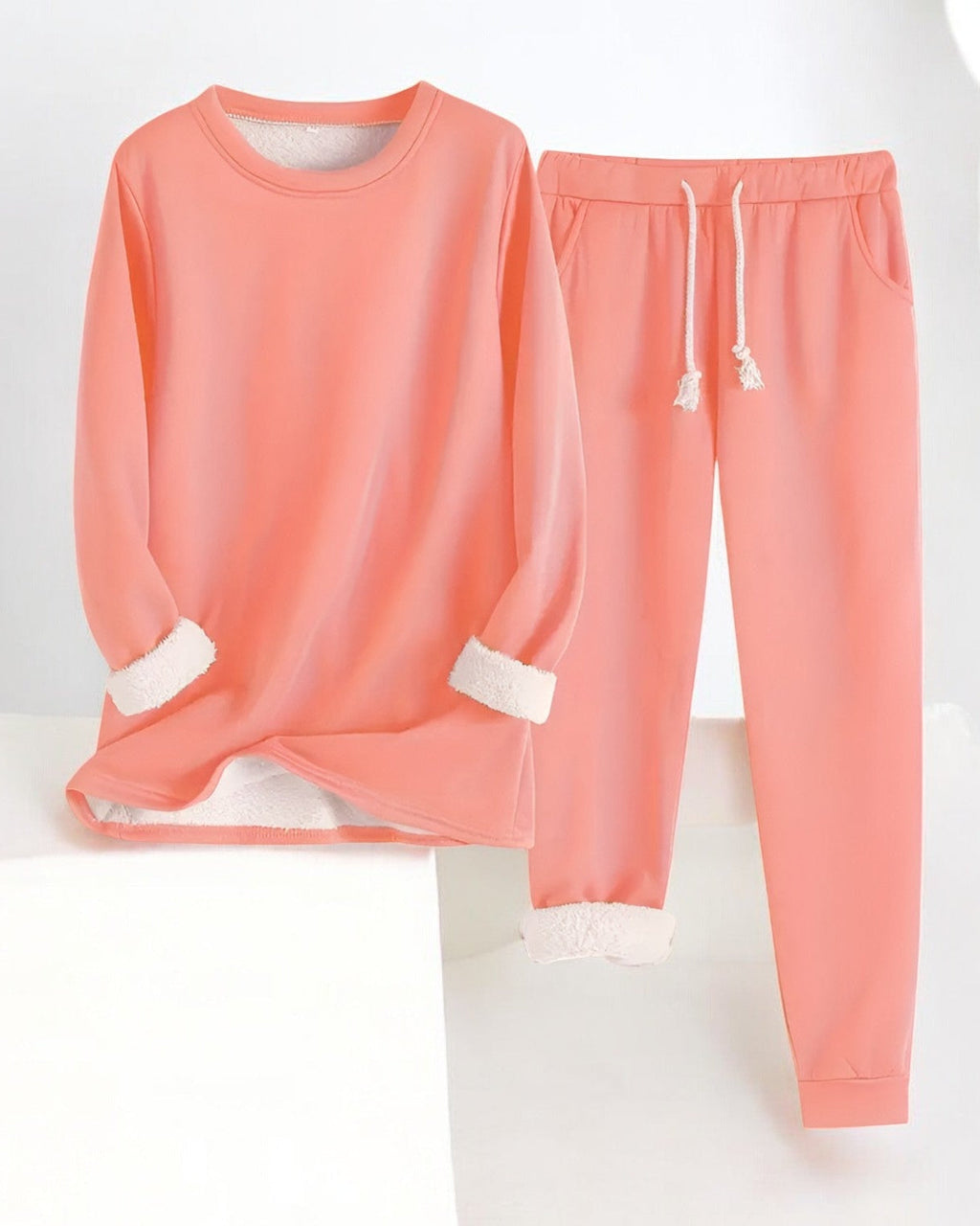 Amelia – Fleece-Gefütterter Cozy Lounge Set für ultimativen Komfort