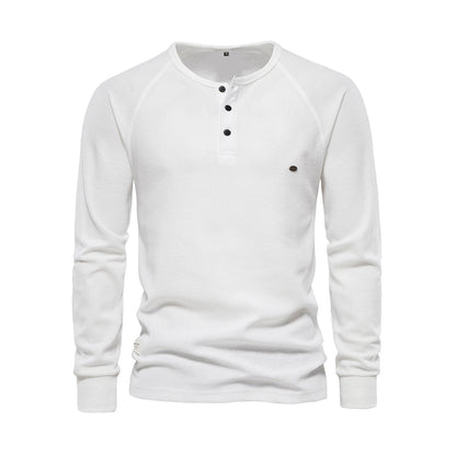 Adrian – Herren Longsleeve mit Knopfleiste