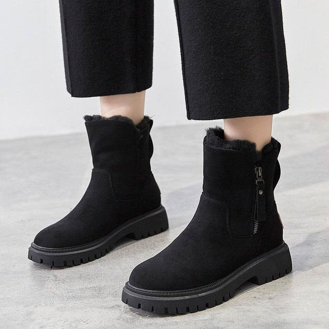 Warm und bequem aprikose boots