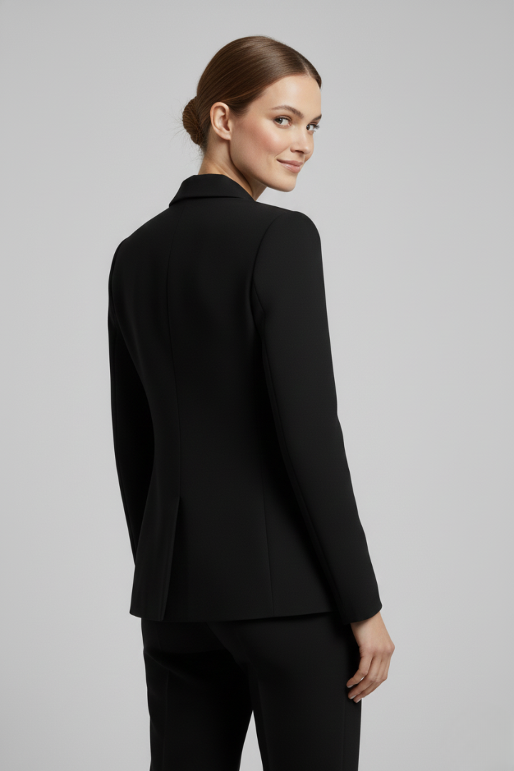 Damenblazer mit klassischem Design und goldenen Knöpfen - J&B - 9 - Annoboutique