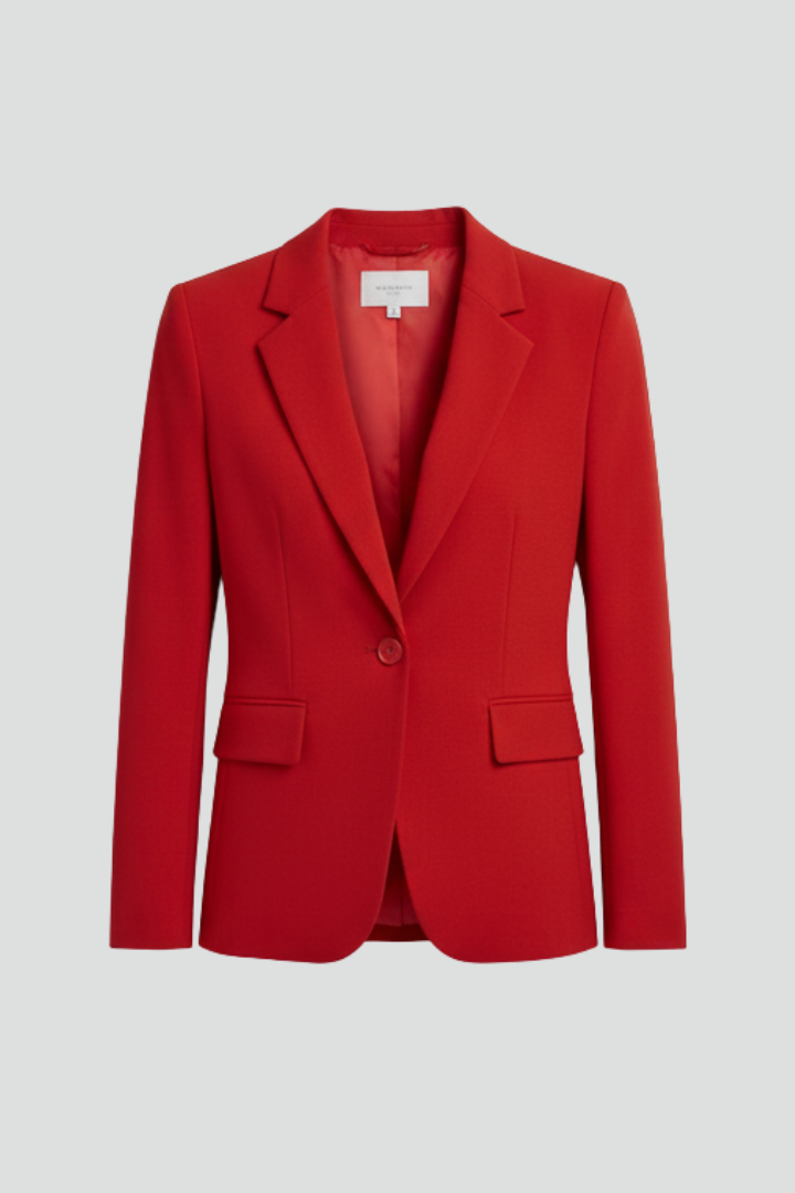 Eleganter Blazer für Damen mit modernem Revers und einem Knopf - J&B - 5 - Annoboutique