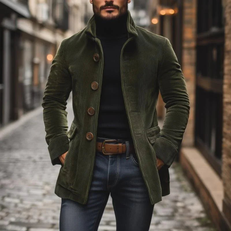 Darian – Samtjacke mit Stehkragen für Herren