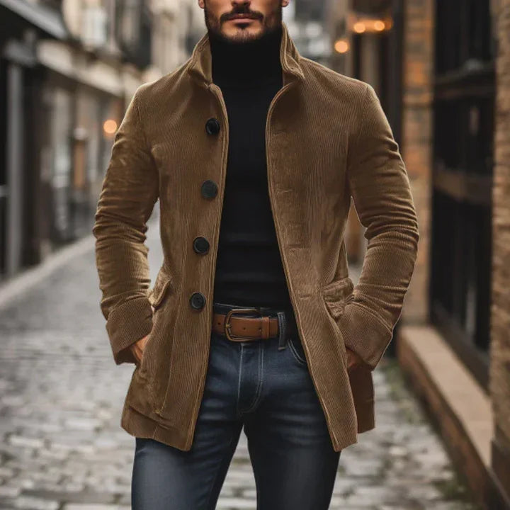Jacket Herren mit tailliertem Schnitt und praktischen Taschen - 4 - Annoboutique