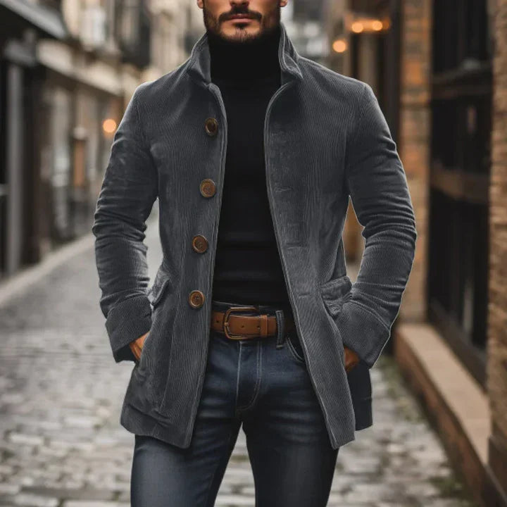 Jacket Herren mit tailliertem Schnitt und praktischen Taschen - 2 - Annoboutique
