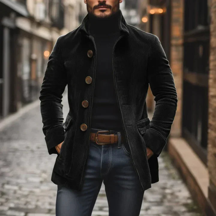 Jacket Herren mit tailliertem Schnitt und praktischen Taschen - 1 - Annoboutique