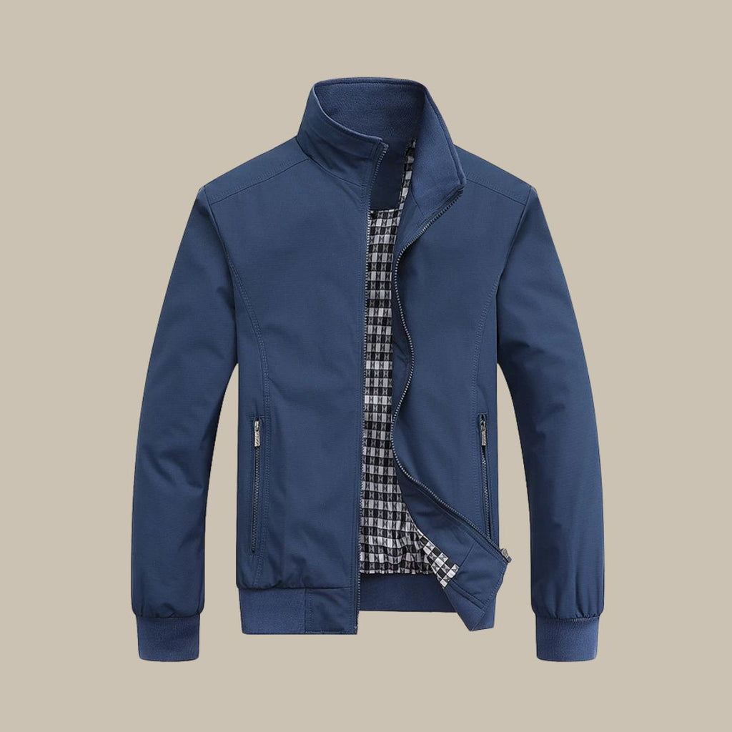Lorenzo – Herrenjacke aus Baumwolle mit Stehkragen für den Übergang