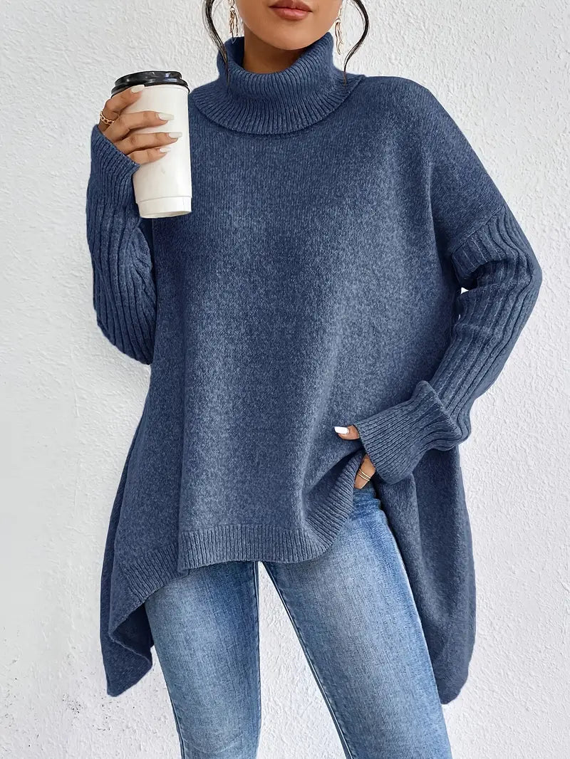 Sienna – Oversize-Rollkragenpullover für Damen