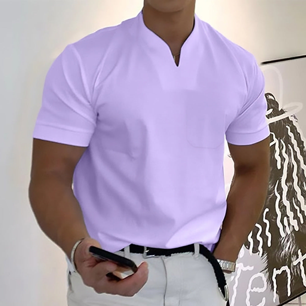 Patrick – Modernes Herren T-Shirt mit minimalistischem Ausschnitt - 6 - Annoboutique