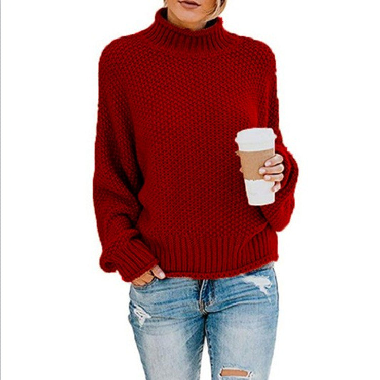 Valeria – Grobstrick Rollkragenpullover Damen