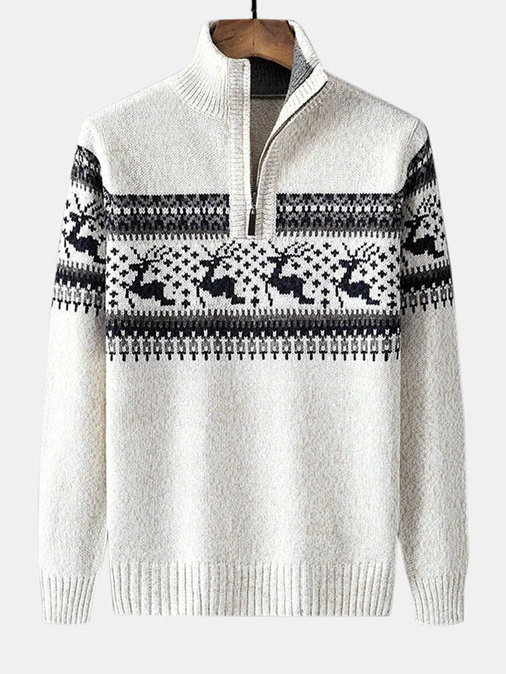 Felix - Herren Strickpullover mit Wintermuster