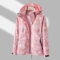 Damen Windjacke mit Kapuze in floralem Stil - J&B - 1 - Annoboutique