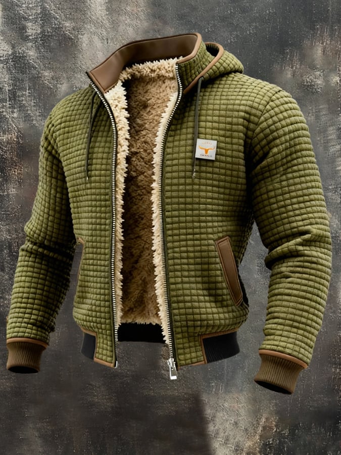 Liam – Gestepptes Herren Sweatshirt mit Fleece-Futter und Kapuze - 2 - Annoboutique
