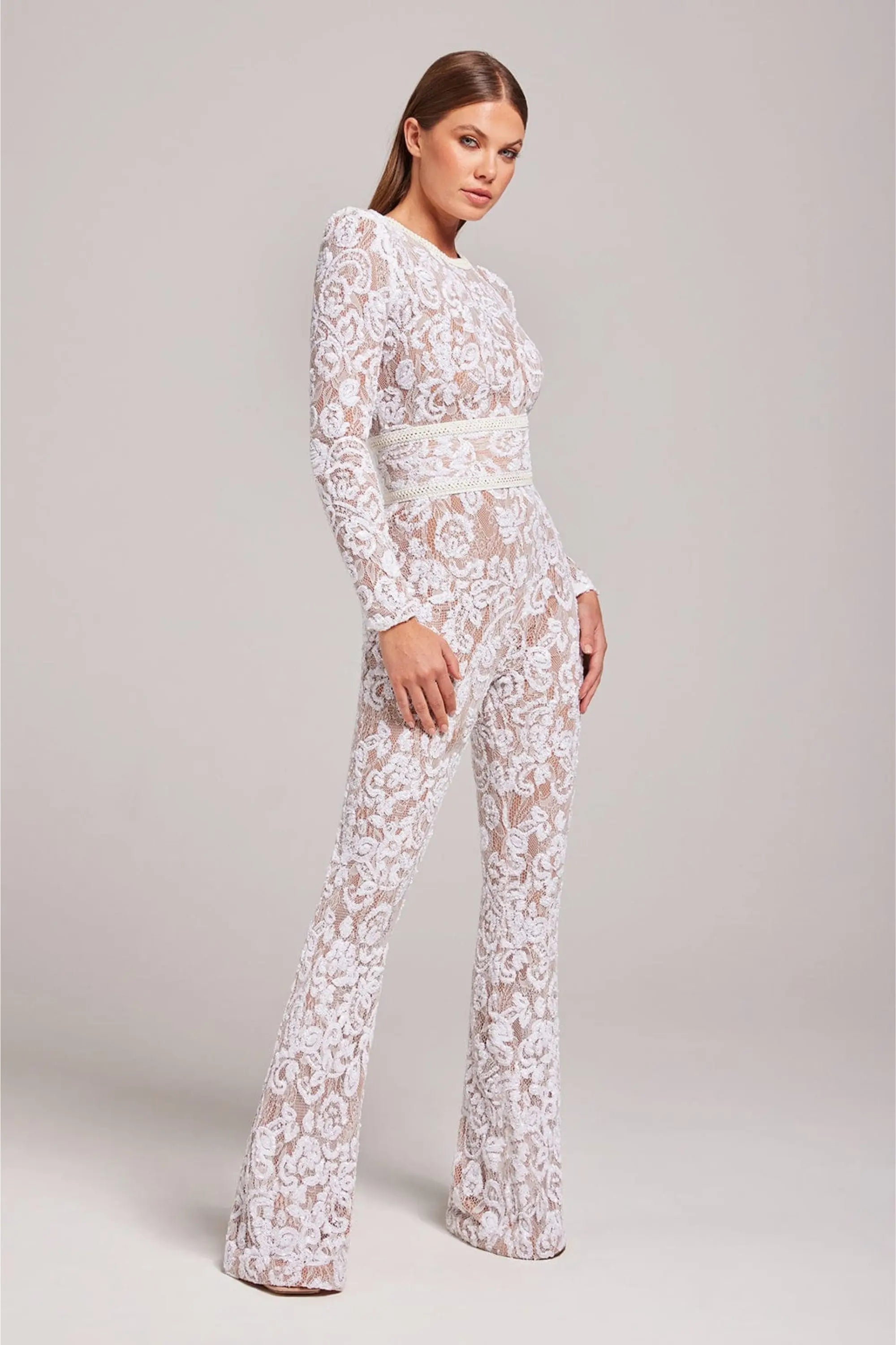 Siena – Eleganter Spitzen-Jumpsuit Damen