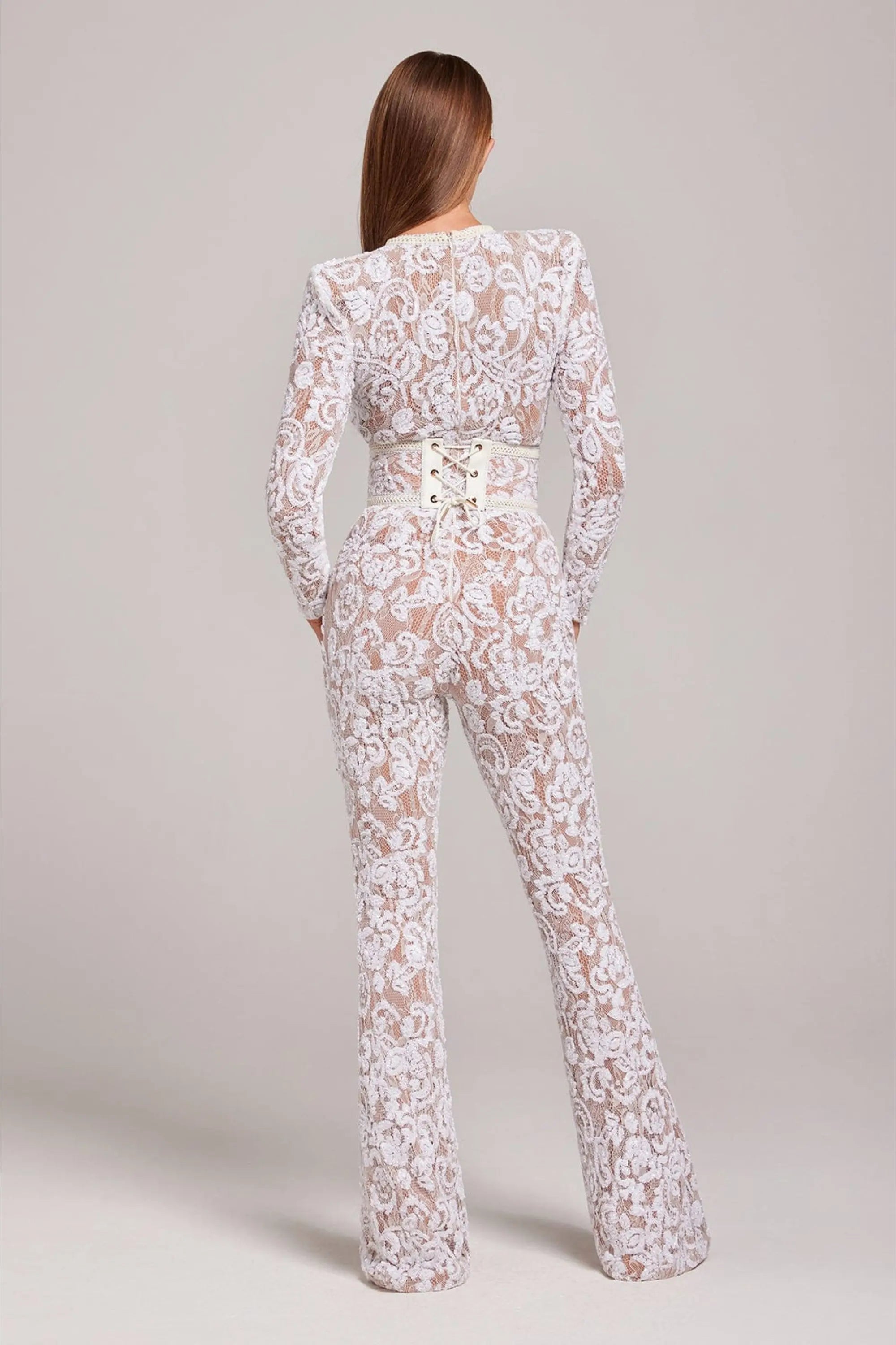 Siena – Eleganter Spitzen-Jumpsuit Damen